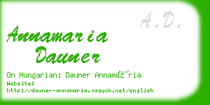 annamaria dauner business card